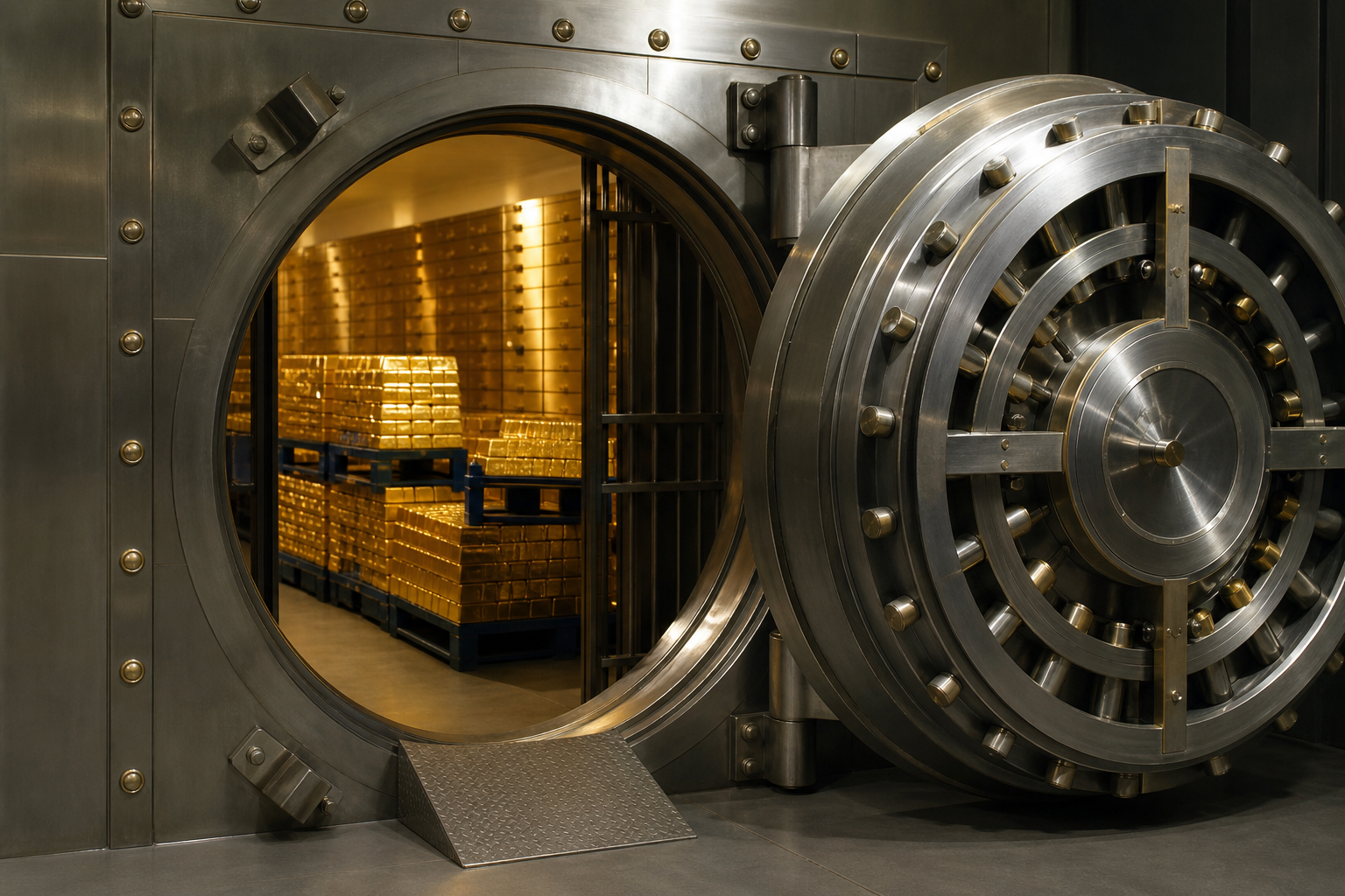High-security vault door at Northwest Global Vault